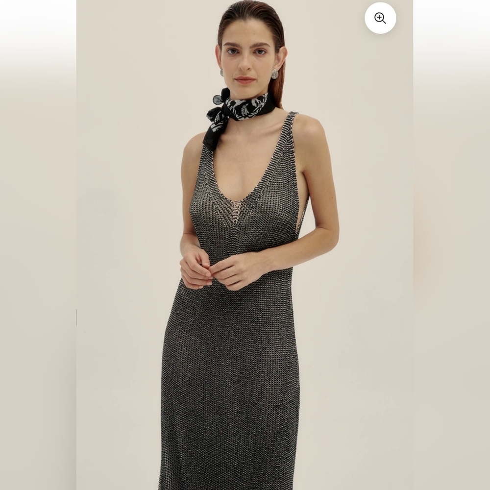 NWT Black and White Knit Maxi Dress